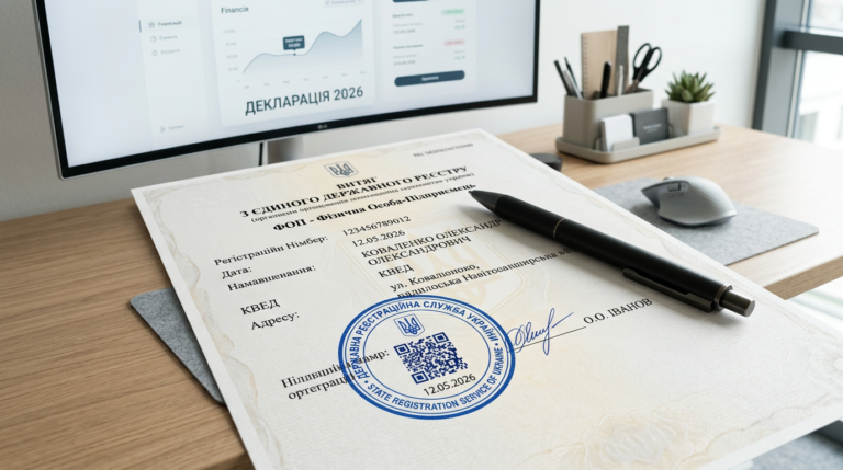 Офіційний документ із QR-кодом — бронювання ФОП у 2026 році